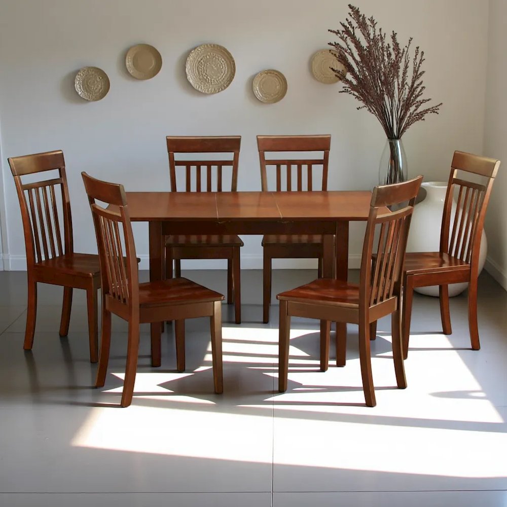 Elegant Wooden Dining Table Set – 6 Chair Dining Table Set for Home