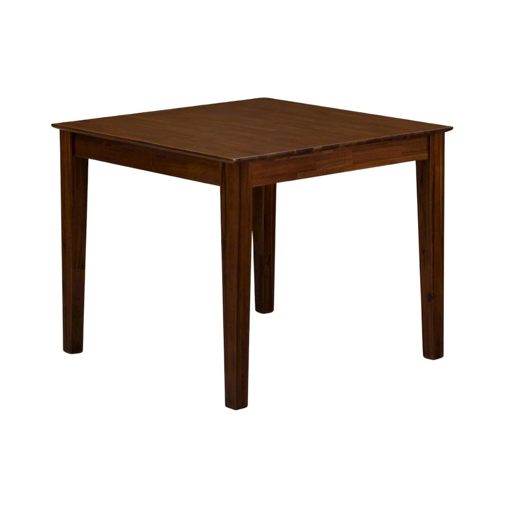 Small Square Wood Kitchen Table, Natural Finish, Dining Nook Furniture