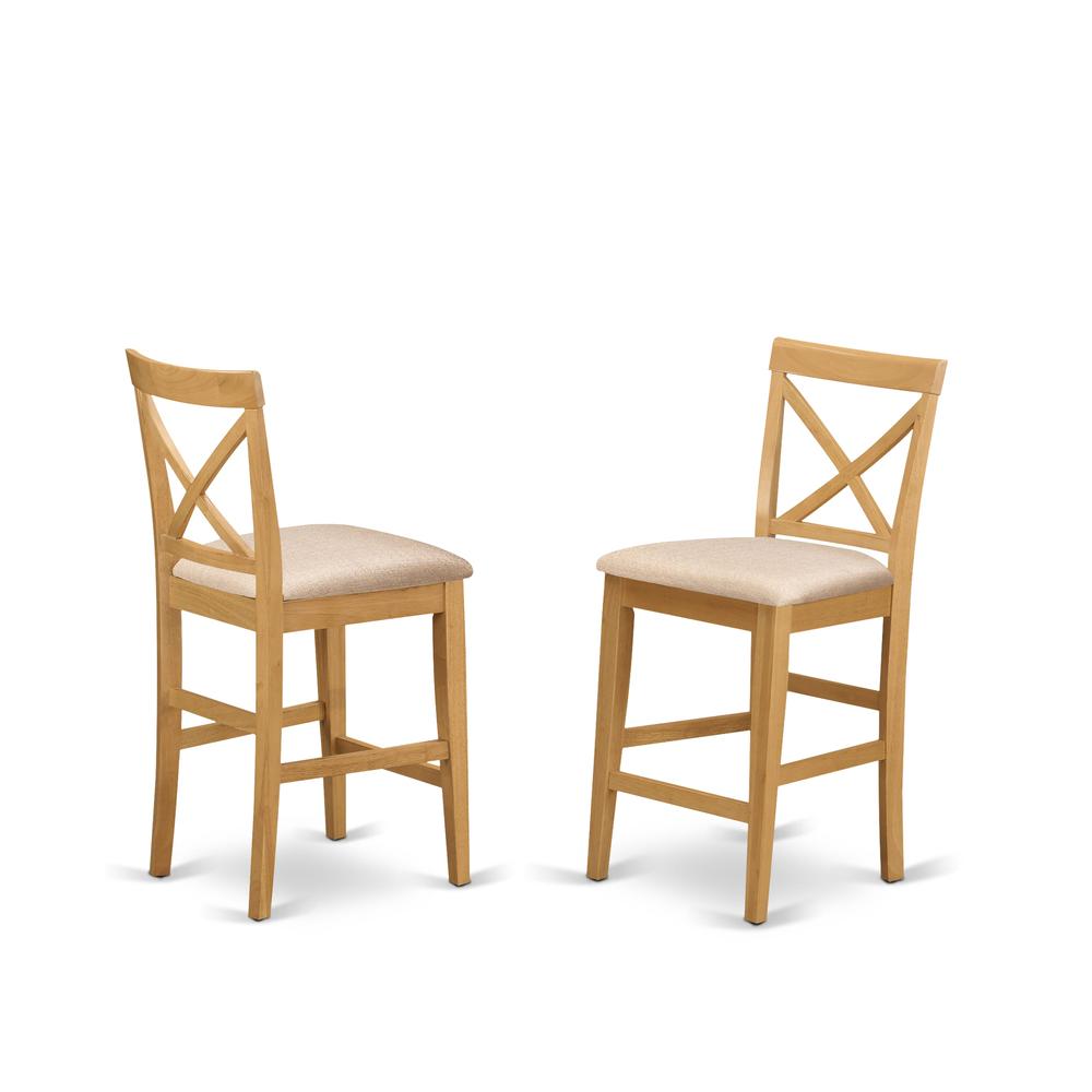 East West Furniture CAPU5H-OAK-C Dining Set, 36x60 inch Table