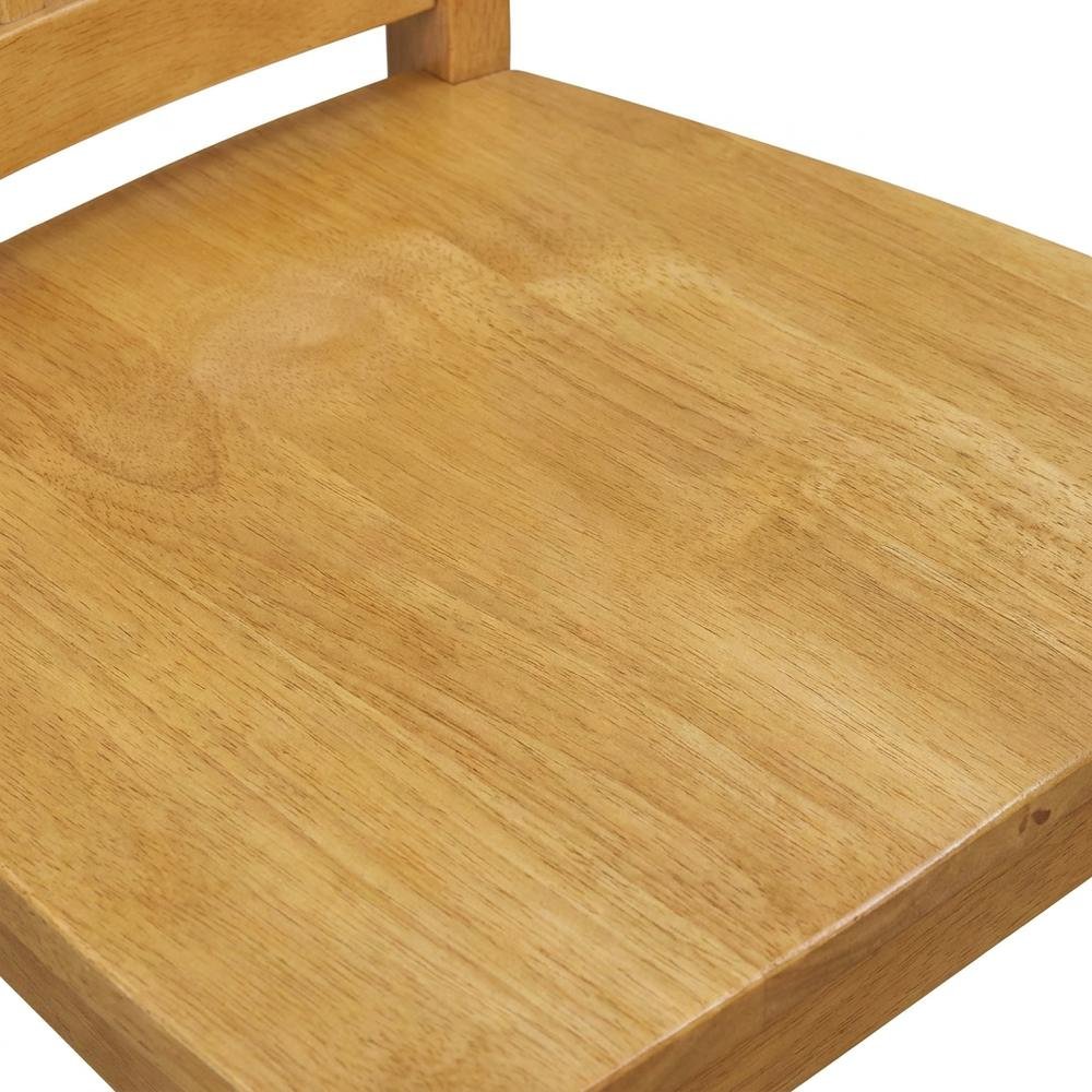 Oak Wood Dining Chair with Solid Wood Legs for Kitchen or Dining Room, Set of 2