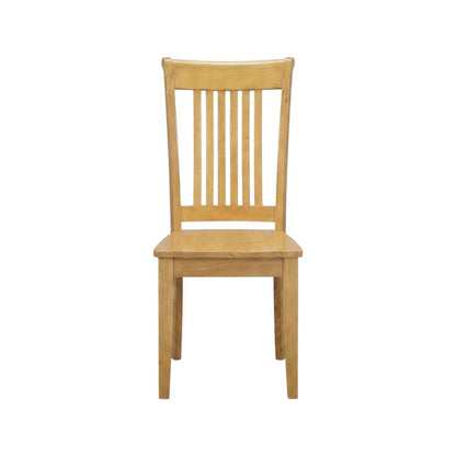 Oak Wood Dining Chair with Solid Wood Legs for Kitchen or Dining Room, Set of 2
