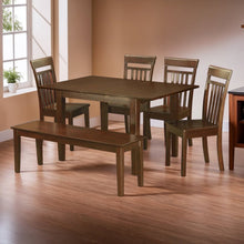 Elegant Dining Table Set for 6 – Wood Kitchen Table with Chairs & Bench