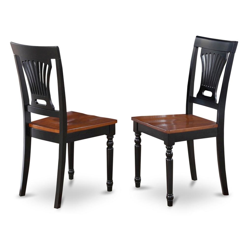 Plainville Solid Wood Kitchen Dining Chair with Traditional Style, Set of 2