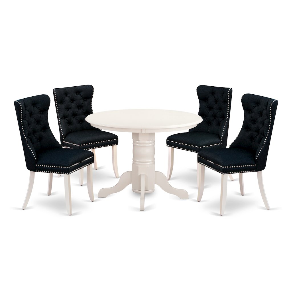 5 Piece Modern Dining Table Set