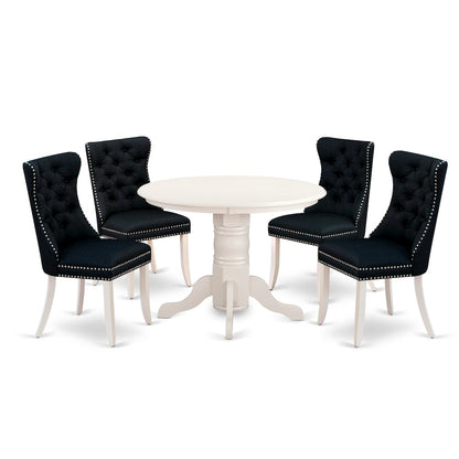 5 Piece Modern Dining Table Set