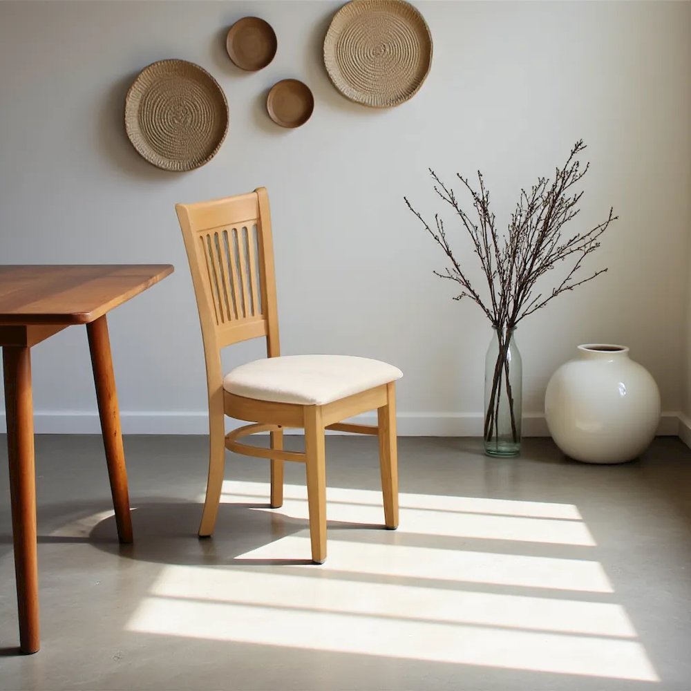 Elegant Oak Dining Chairs – Solid Wood Kitchen and Dining Chairs Set of 2