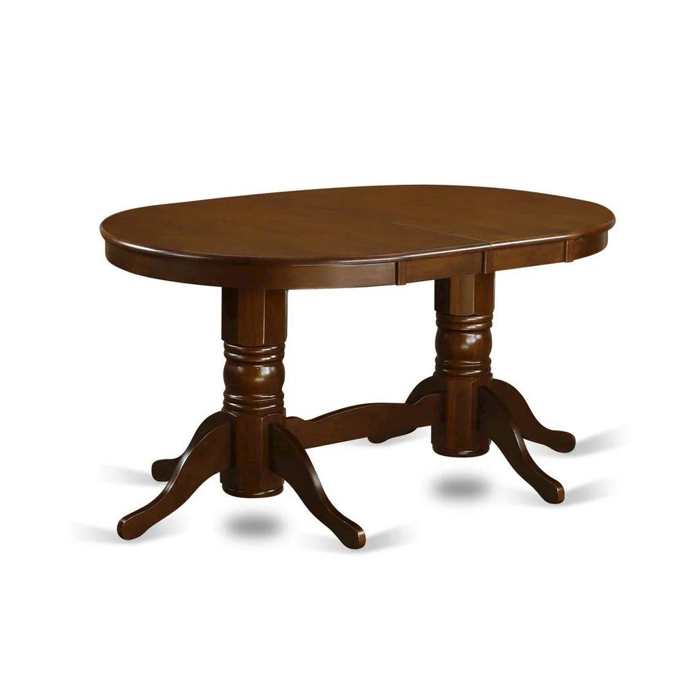 Elegant Oval Dining Table – Solid Wood Round Dining Table for 6
