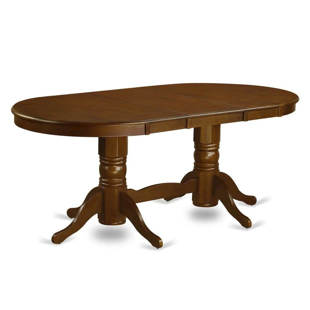 Elegant Oval Dining Table – Solid Wood Round Dining Table for 6