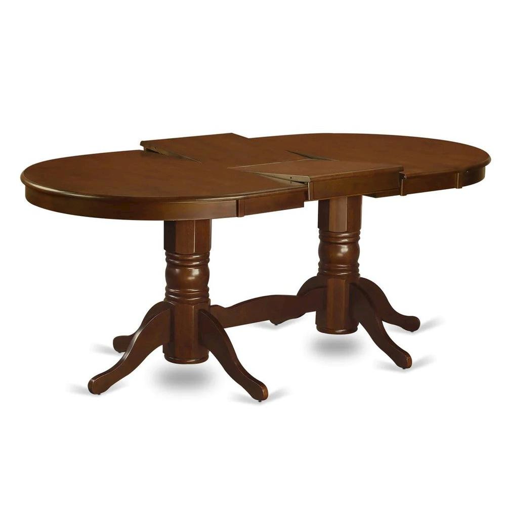 Elegant Oval Dining Table – Solid Wood Round Dining Table for 6