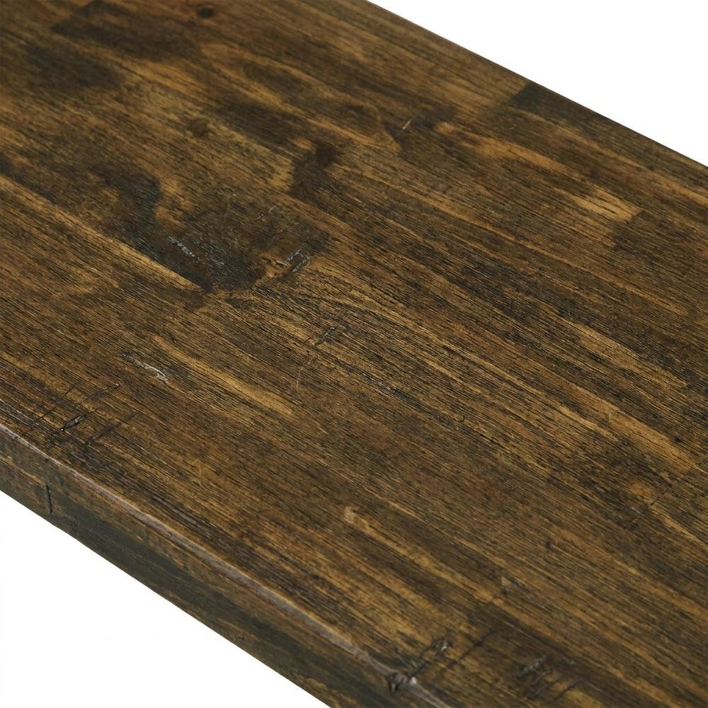 V-Style Modern Wood Dining Bench with Seat for Dining Room, Brown