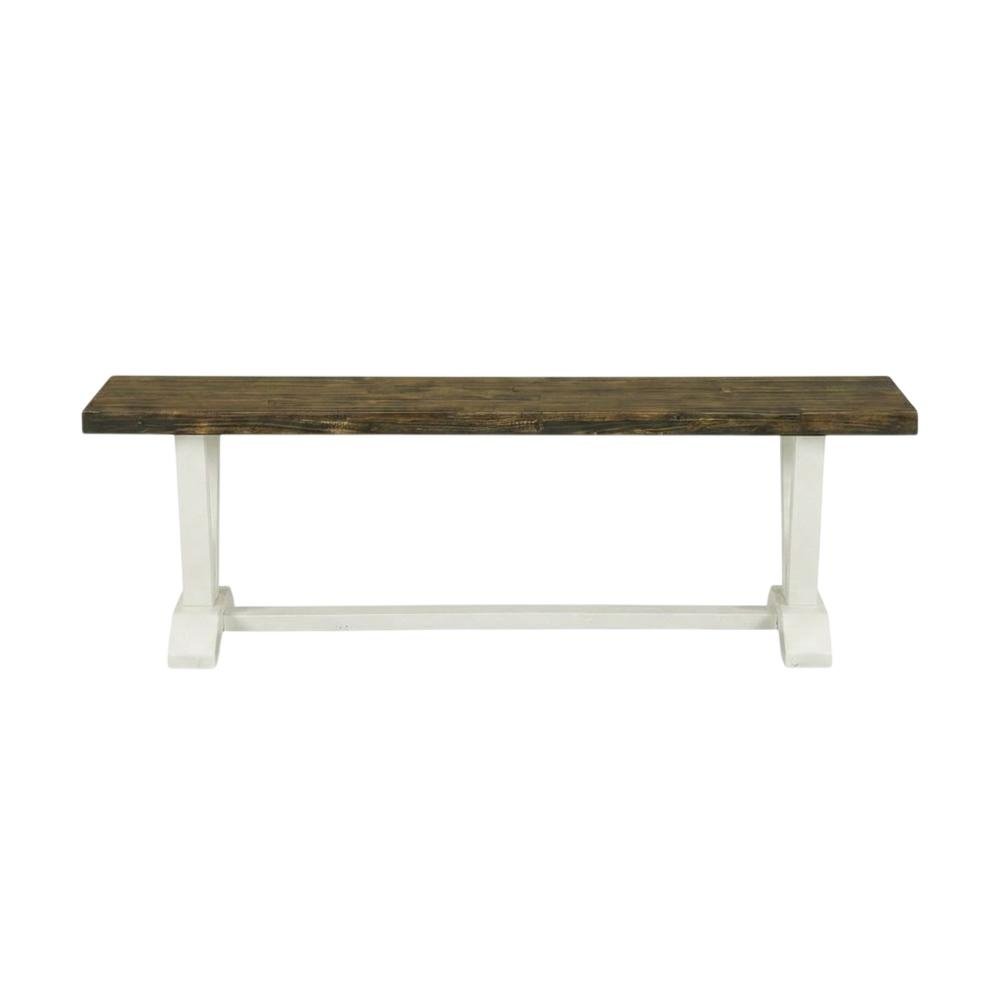 V-Style Modern Wood Dining Bench with Seat for Dining Room, Brown