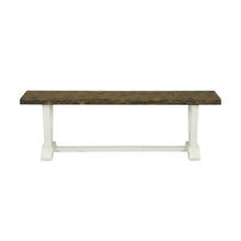 V-Style Modern Wood Dining Bench with Seat for Dining Room, Brown