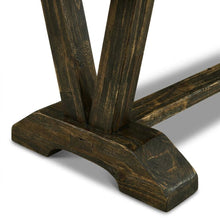 Mid-Century Modern Wooden Dining Bench with V-Style Base for Dining Room