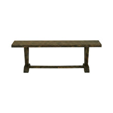 Mid-Century Modern Wooden Dining Bench with V-Style Base for Dining Room