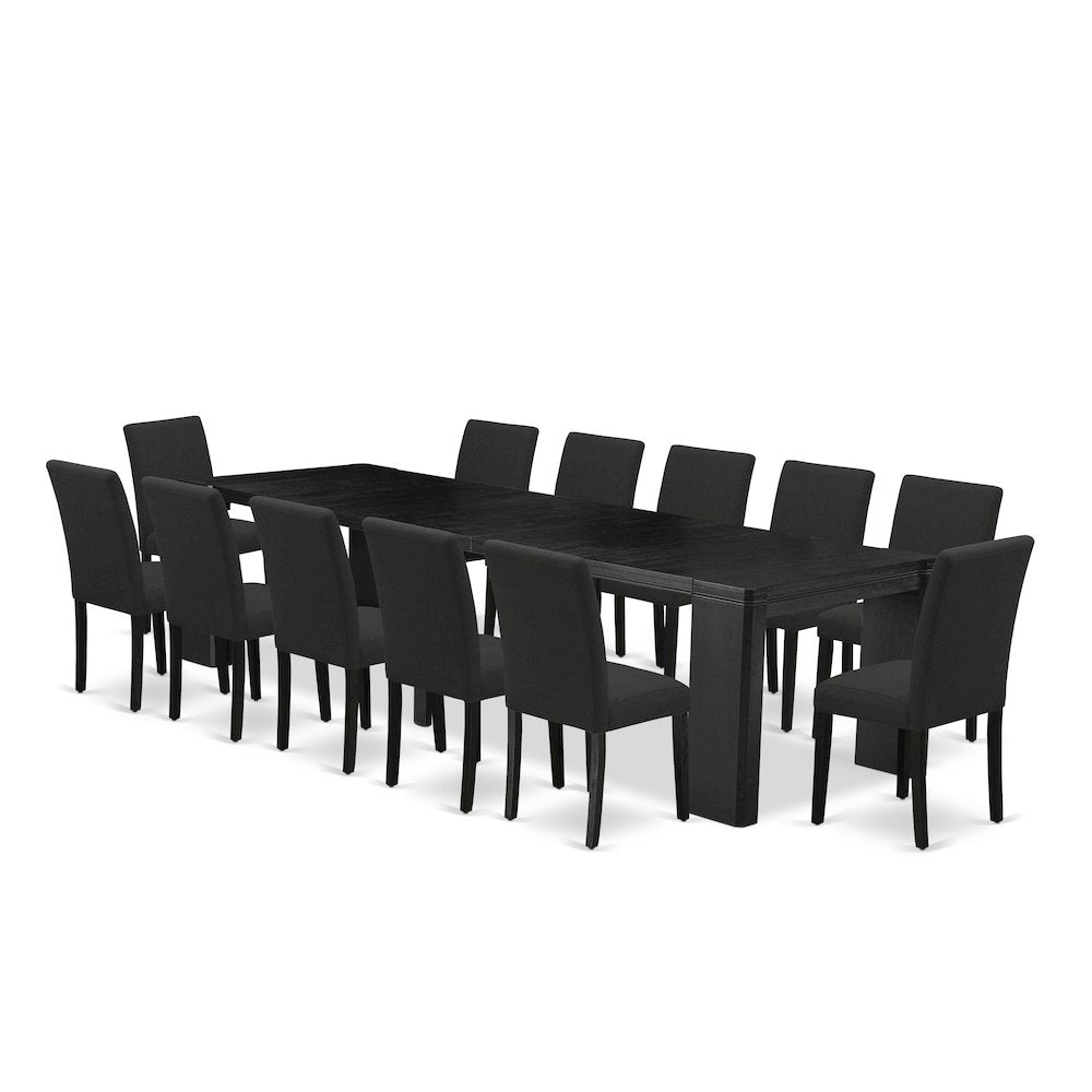13-piece Modern Dining Room Table Set a Rectangular Kitchen Table