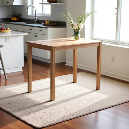 Elegant Oak Small Dining Table – Solid Wood Kitchen and Dining Table
