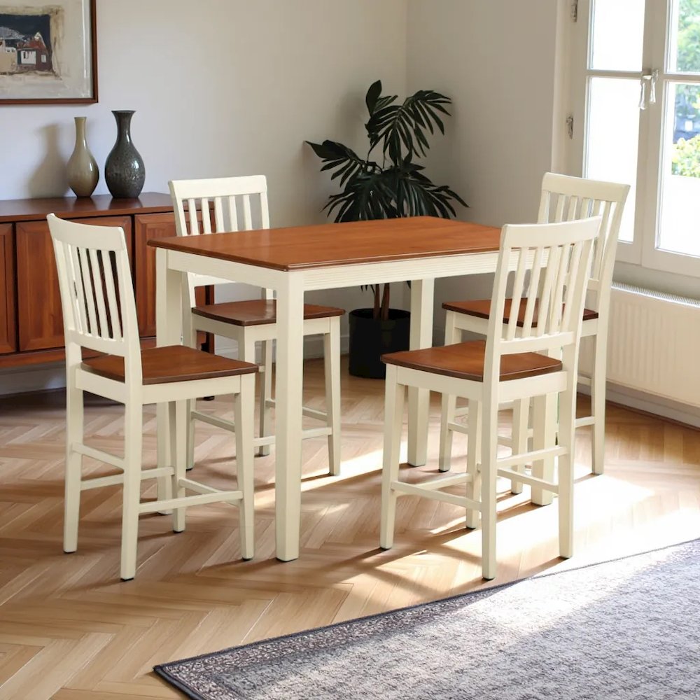 Elegant Counter-Height Kitchen Table Set – Dining Room Set for 4