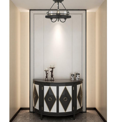 60W X 3 Helena Metal 2 In 1 Pendant/Semi FLush Mount Fixture