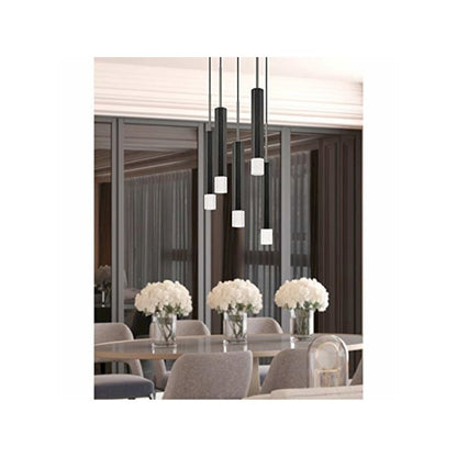 Troy Integrated Led Dimmable Hexagon Aluminum Casted 5 Lights Pendant