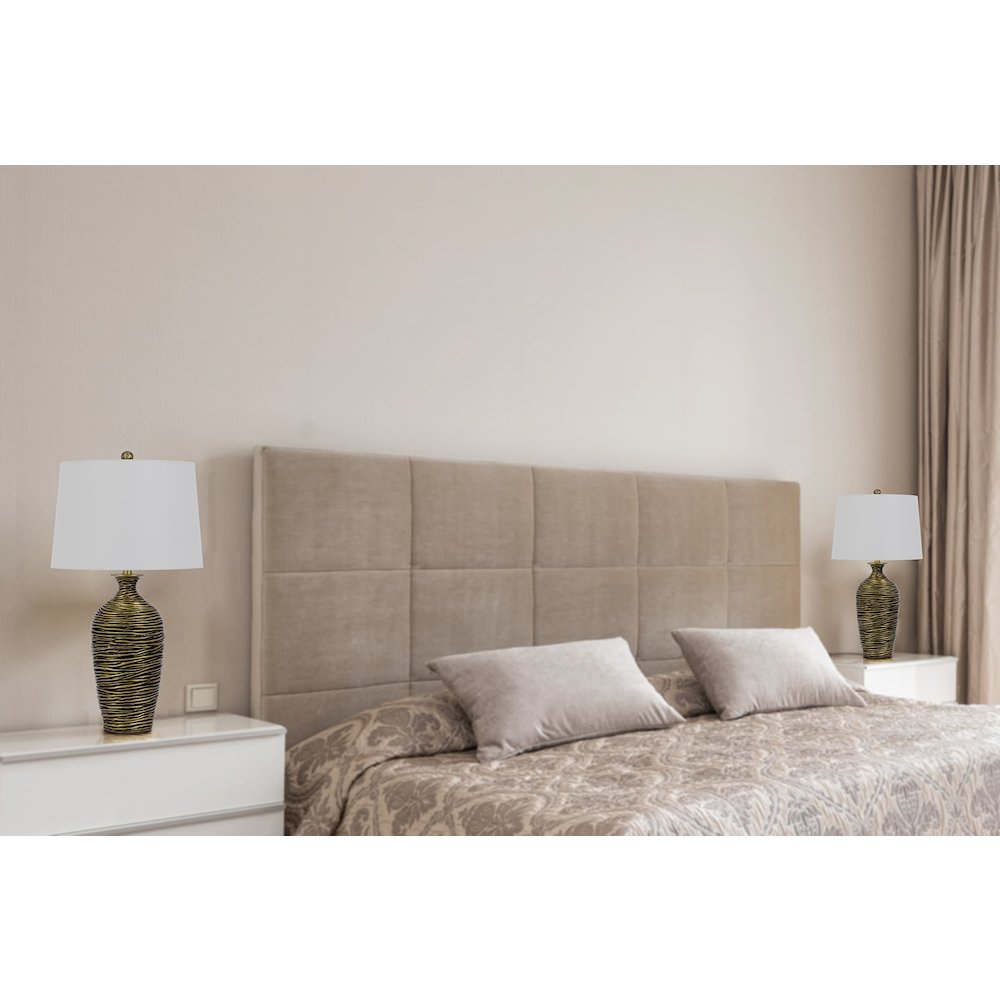 150W 3 Way Aurora Resin Table Lamp