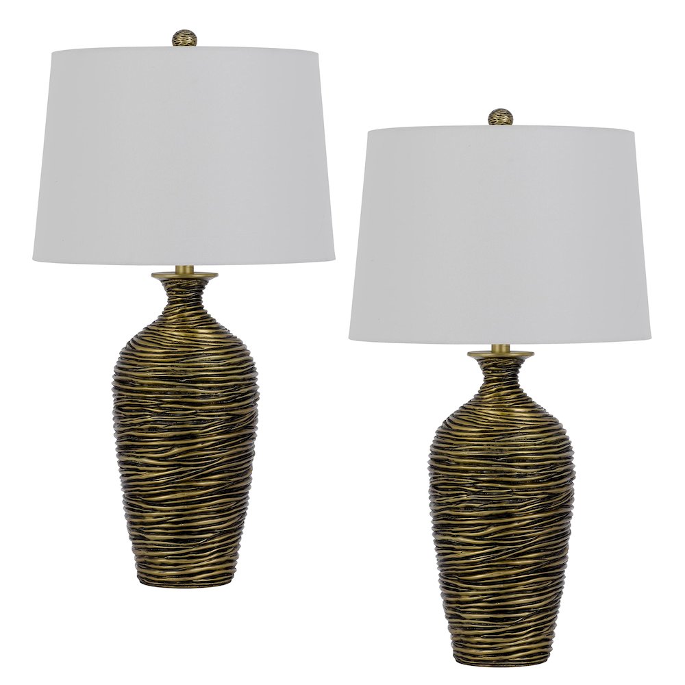 150W 3 Way Aurora Resin Table Lamp
