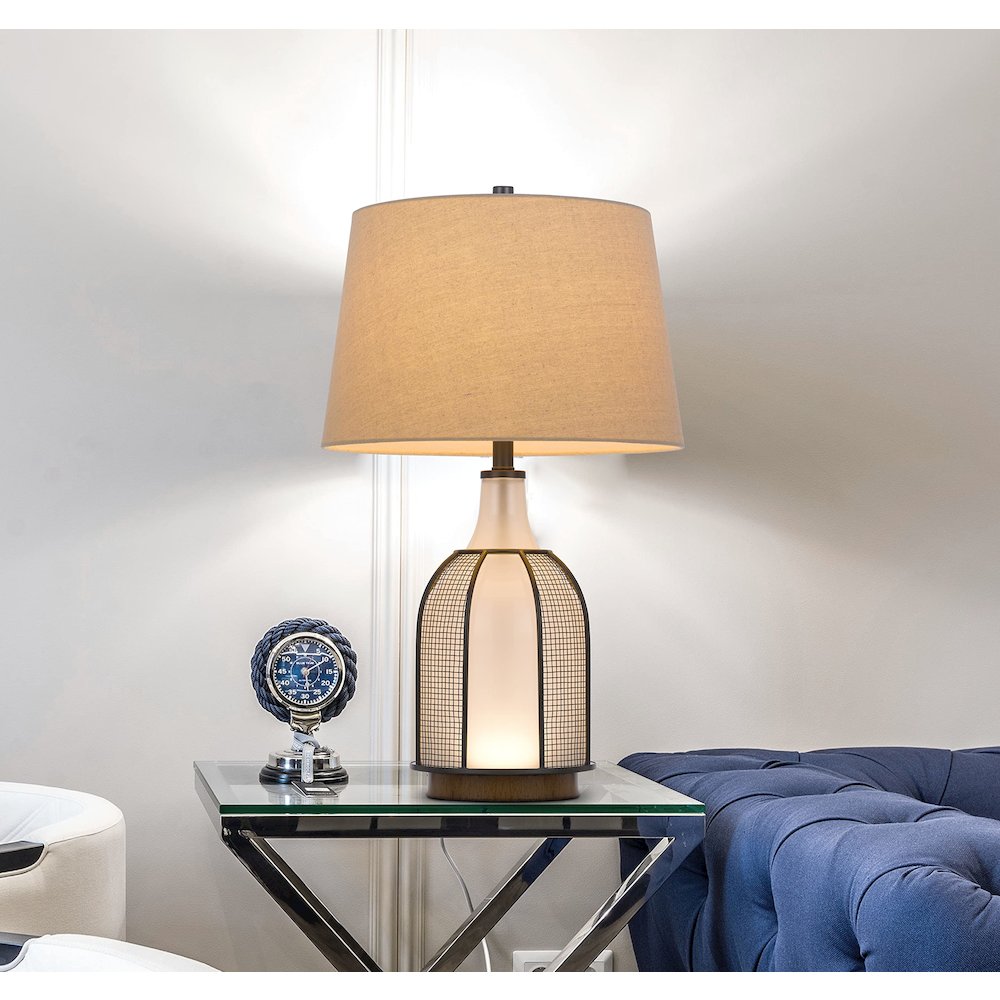 100W Morgan Glass Table Lamp