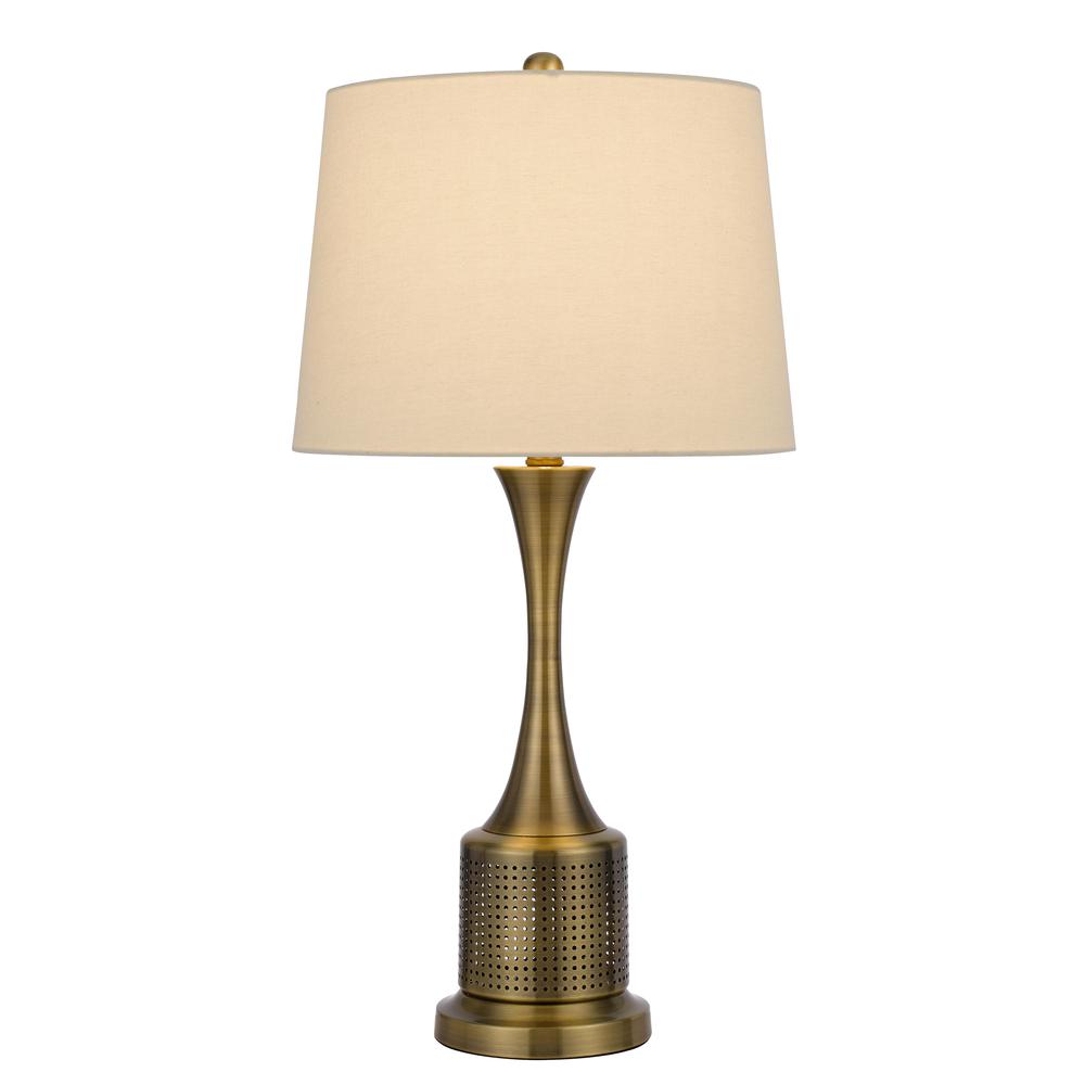 100W Toccoa Metal Table Lamp. Priced And Sold As Pairs