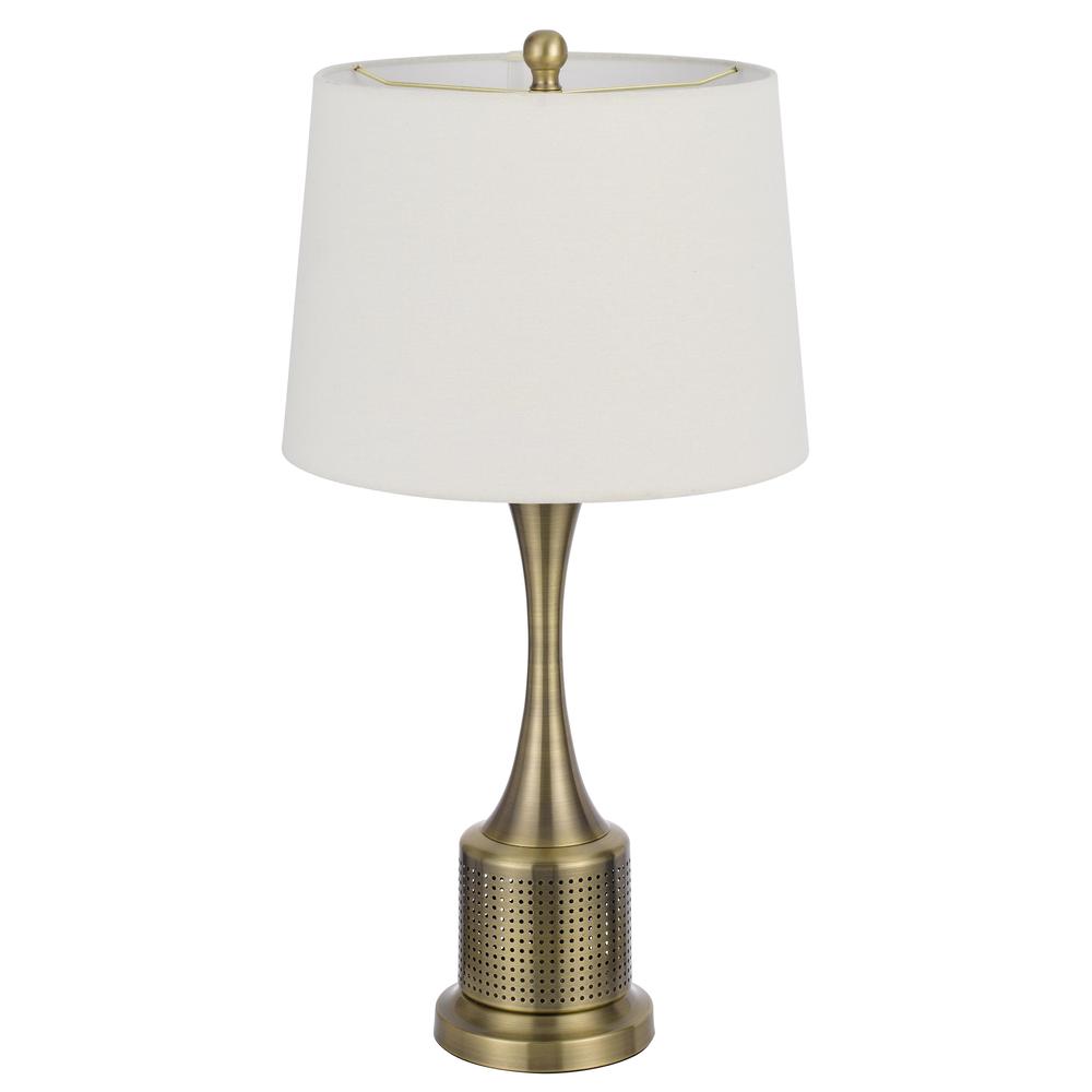100W Toccoa Metal Table Lamp. Priced And Sold As Pairs
