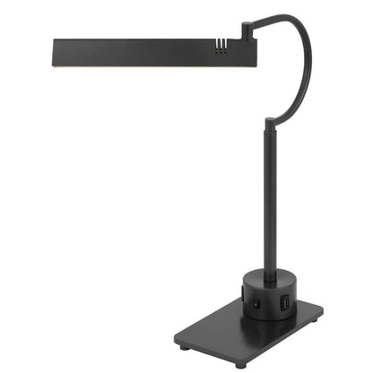 led 12W SOHO metal desk lamp with 2 USB ports