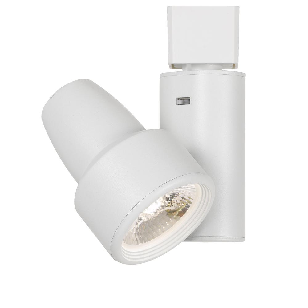 Integrated dimmable 20W LED track fixture with 3 level temperature control. 2700K/3000K/4000K., White