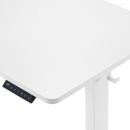 Primo 48"W Sit to Stand Electric Height Adjustable Desk in White Finish