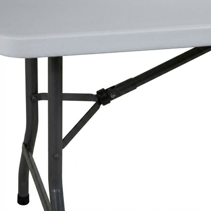 Light Grey, Folding Table, Quality Build, Durable Wood Frame