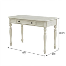Classic White Desk with Ample Storage and Durable MDF Construction