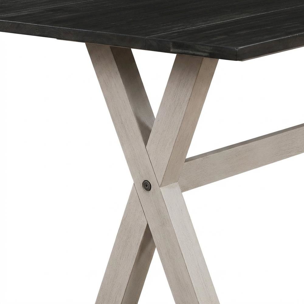 Charcoal Flip Top Coffee Table with Rubber Wood and MDF Finish