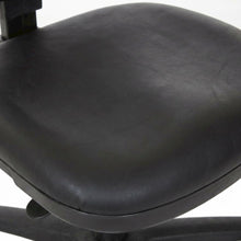 Mesh Back and Vinyl Seat Task Chair Steel Frame, Lumbar Support, Swivel, Black