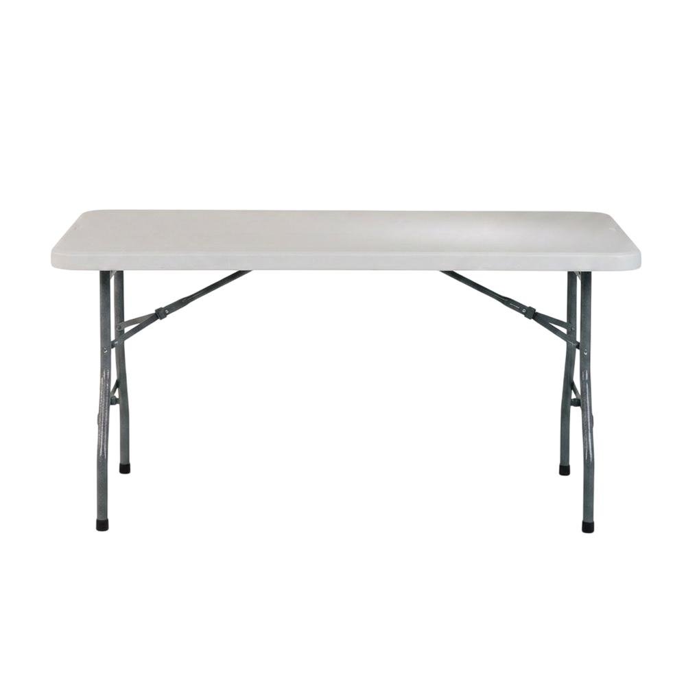 Light Grey, Folding Table, Quality Build, Durable Wood Frame