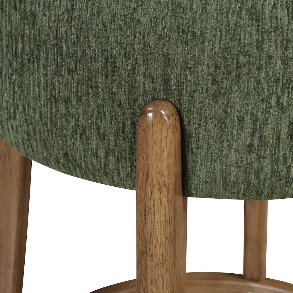 Wesley 26" Counter Stool in Pine Fabric with Medium Oak Finish Frame