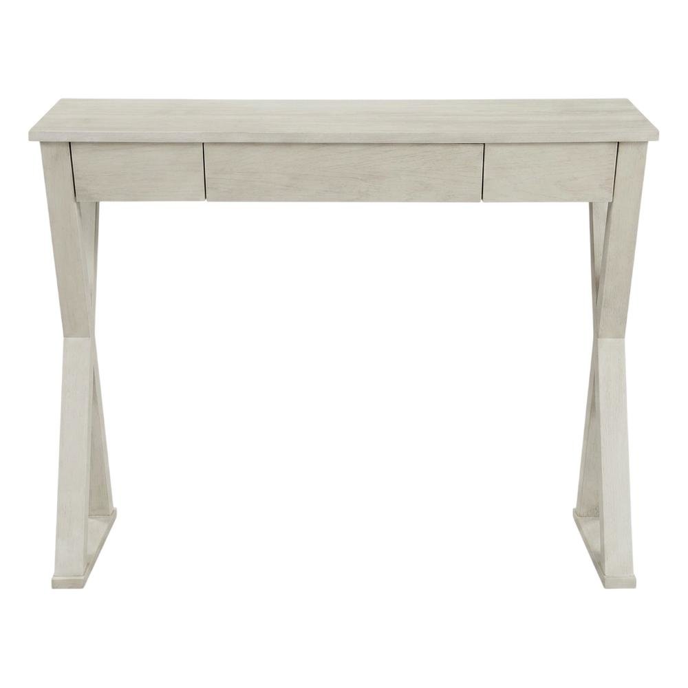 Wooden Desk in Natural Finish, Spacious Work Surface