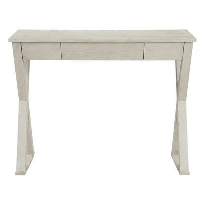 Wooden Desk in Natural Finish, Spacious Work Surface