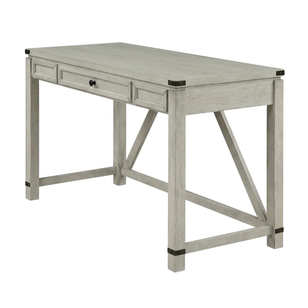 Wooden Lift Desk in Champagne Oak Finish with Traditional Design