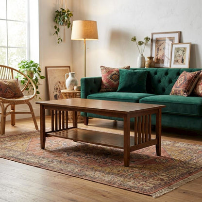 Wooden Coffee Table with Modern Design and sturdy construction