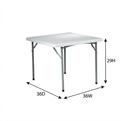 Light Grey, Folding Table, Quality Build, Durable Wood Frame