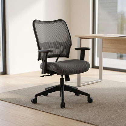 Fabric-Upholstered Task Chair with Synchro Tilt and Lumbar Support