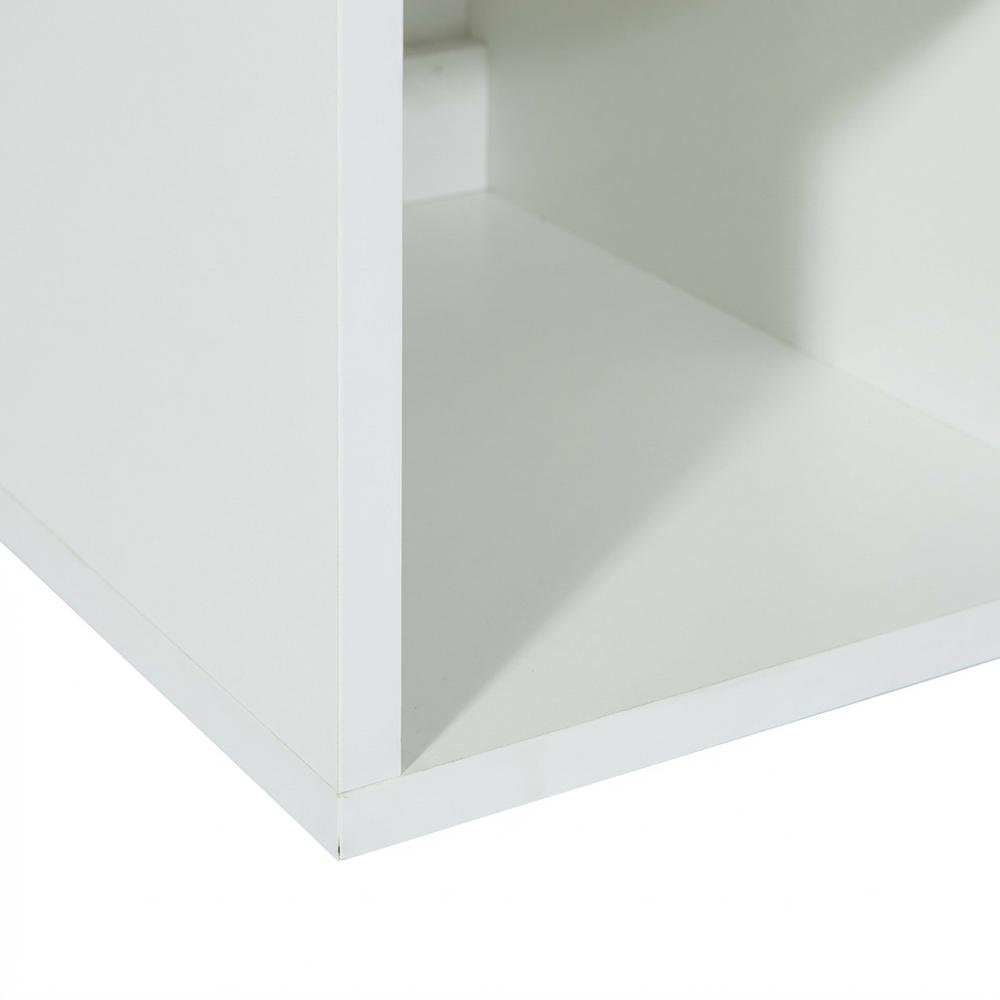 White Finish 40-Inch Office Desk With Steel Frame And Ample Workspace