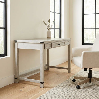 Wooden Lift Desk in Champagne Oak Finish with Traditional Design