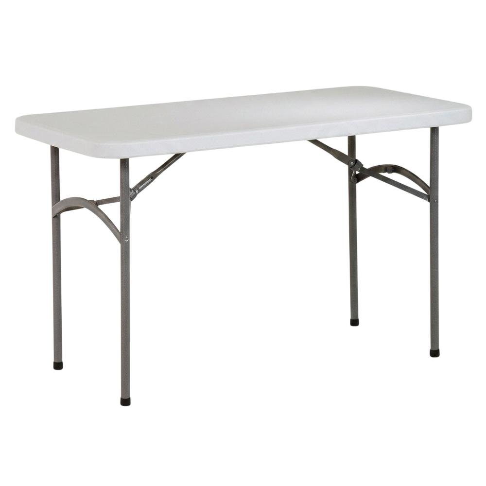 Light Grey, Folding Table, Quality Build, Durable Wood Frame