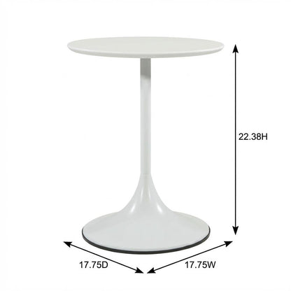 White, Side Table, Quality Build, Durable Wood Frame