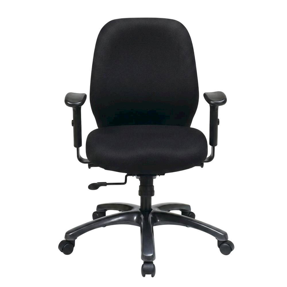 Polyester High-Back Ergonomic Chair with 2-to-1 Synchro Tilt and Arms