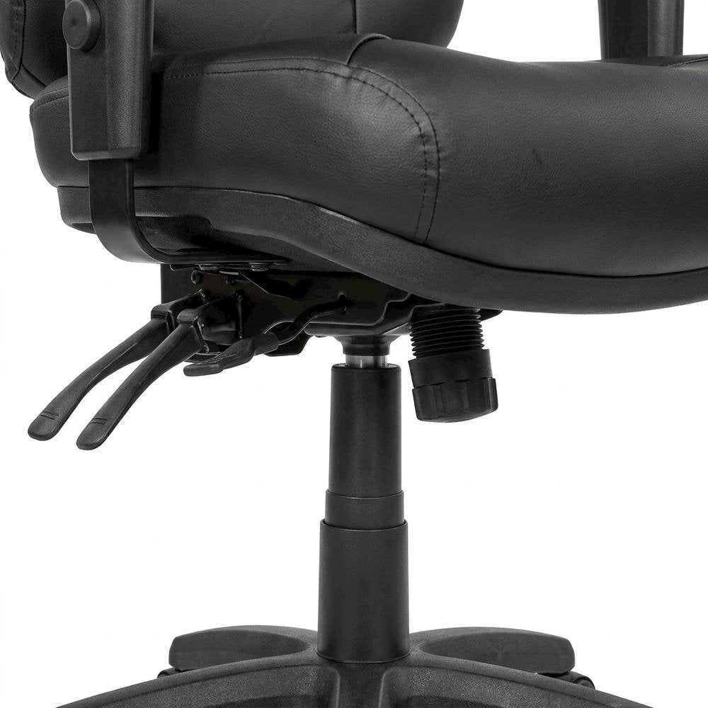 Deluxe Multi-Function Ergonomic High-Back Office Chair in PU with Metal Frame