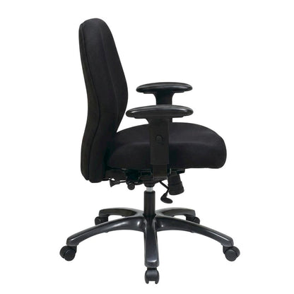Polyester High-Back Ergonomic Chair with 2-to-1 Synchro Tilt and Arms